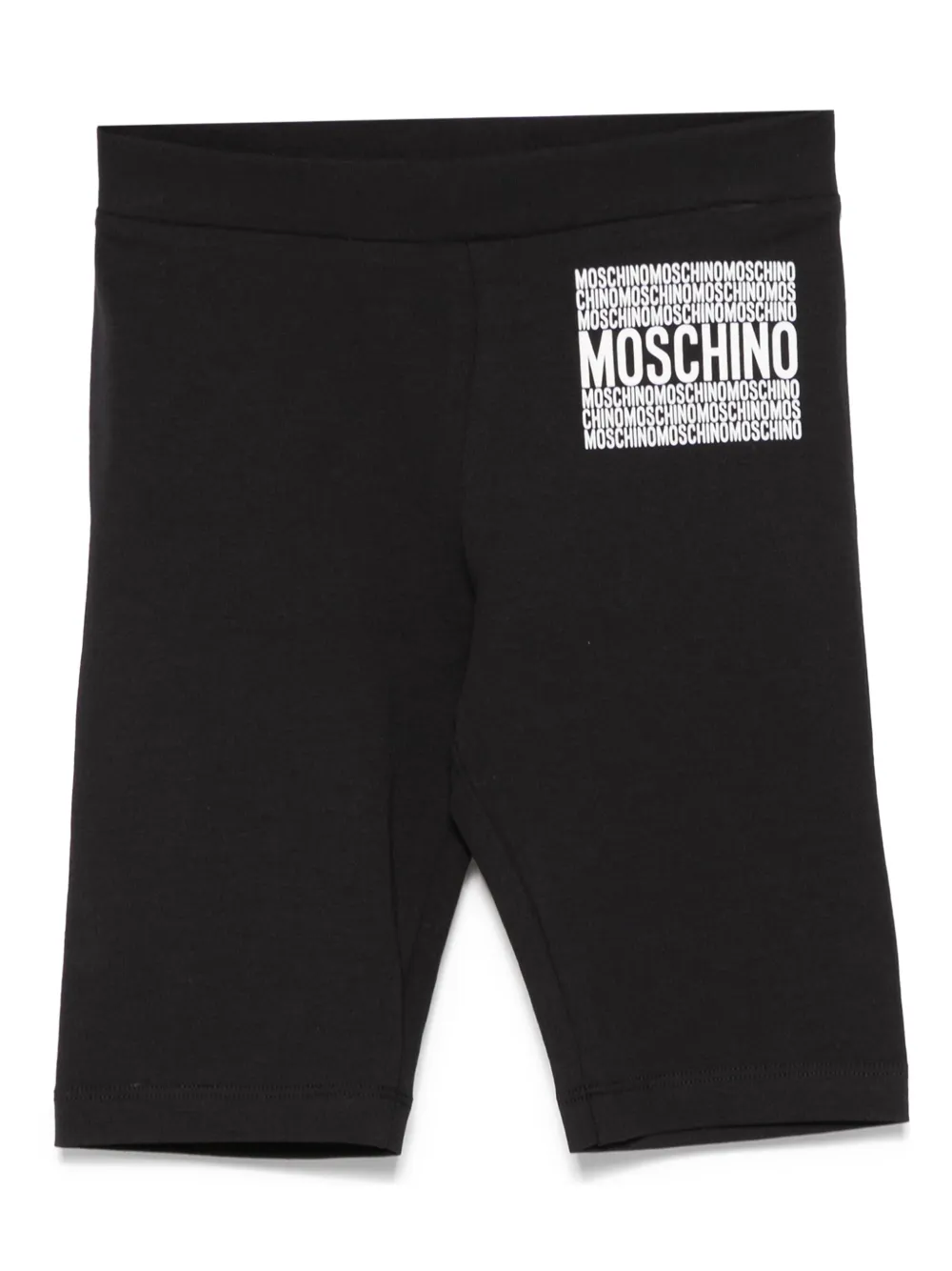Moschino Kids Shorts met logo-reliëf Zwart