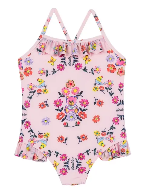 Moschino Kids sudadera con ilustración estampada