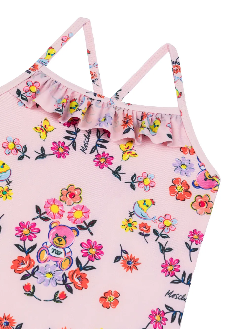 Moschino Kids Badpak met print Roze