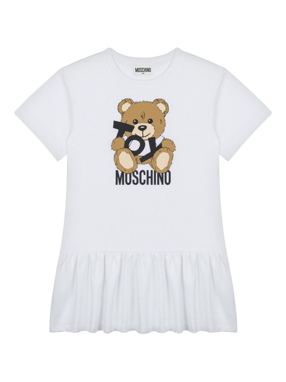 Moschino Kids Teddy Bear-print dress Wit