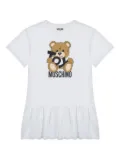 Moschino Kids Teddy Bear-print dress - White