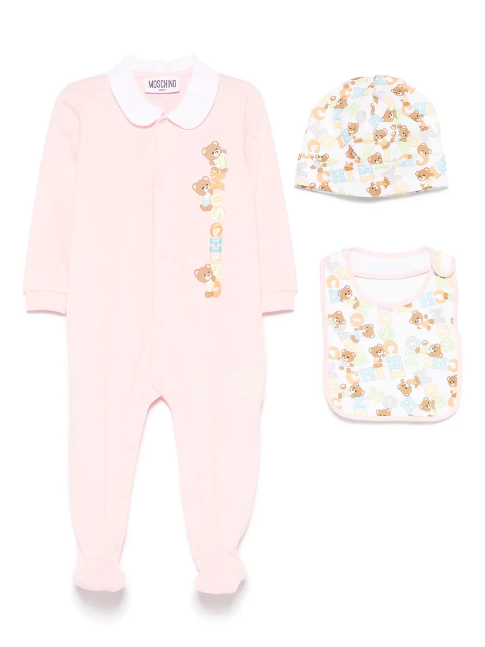 Moschino Kids Leo pyjama met Teddy-print Roze