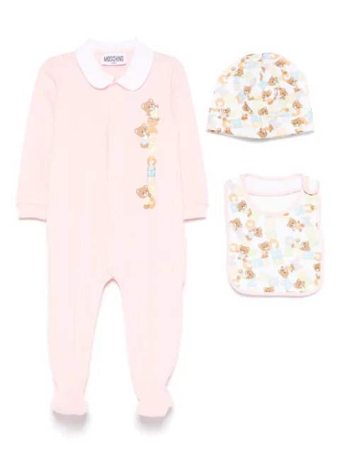 Moschino Kids Leo Teddy-print pajamas set