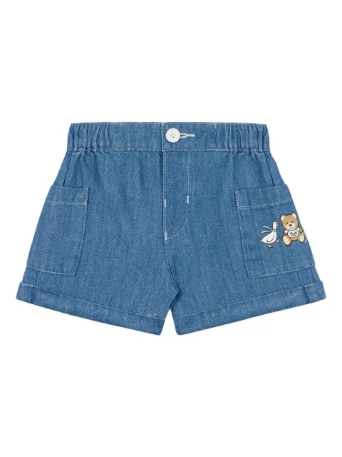 Moschino Kids logo-print shorts 