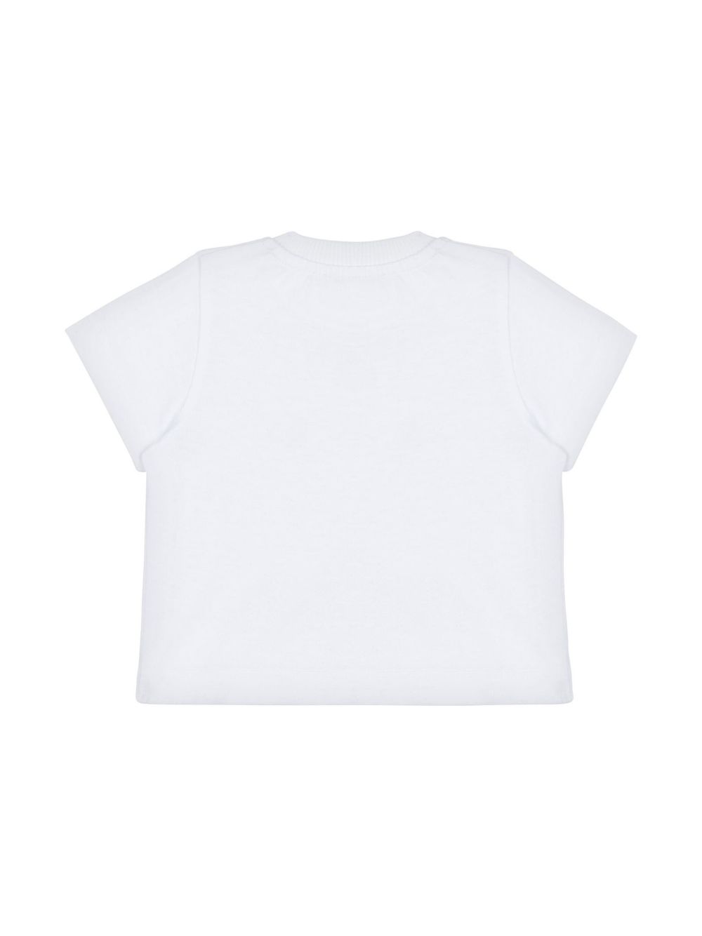 Moschino Kids T-shirt met geborduurd logo - Wit