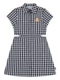 Moschino Kids checked dress - Black