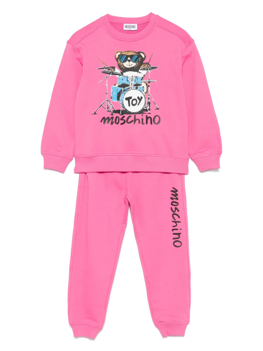 Moschino Kids Trainingspak met teddybeerprint Roze