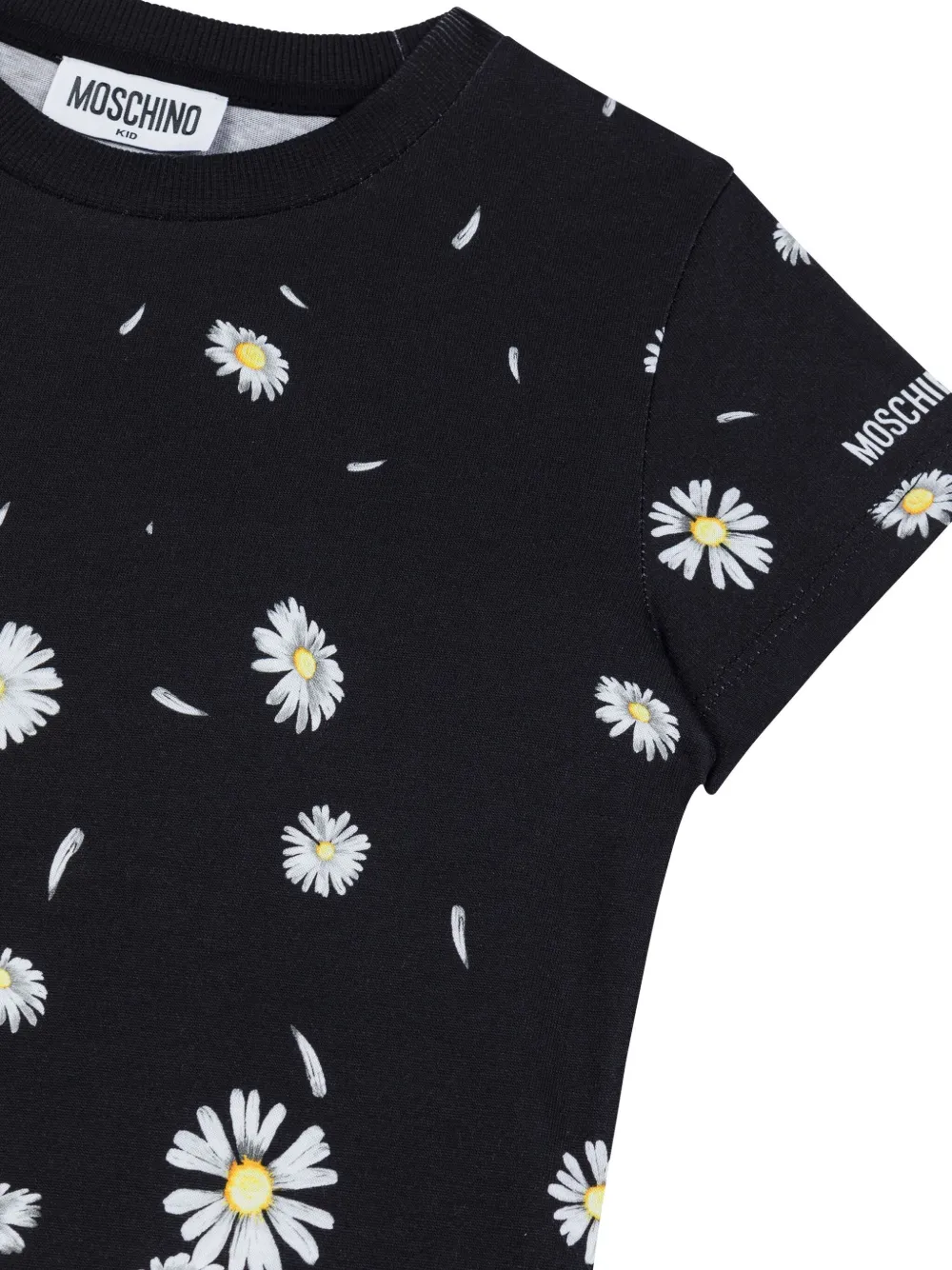 Moschino Kids T-shirt met madeliefjesprint Zwart