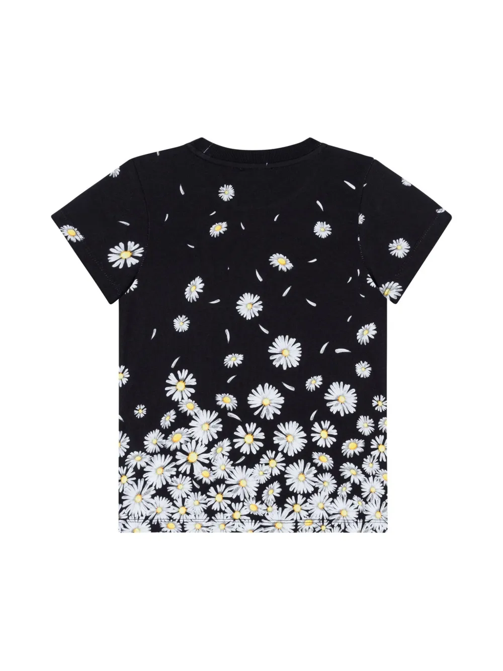 Moschino Kids T-shirt met madeliefjesprint - Zwart