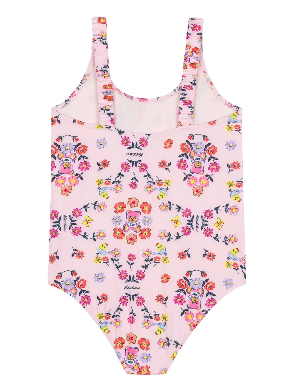 Moschino Kids Badpak met bloemenprint - Roze