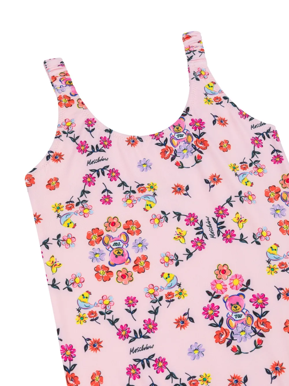 Moschino Kids Badpak met bloemenprint Roze