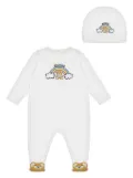 Moschino Kids graphic-print babygrow set - White
