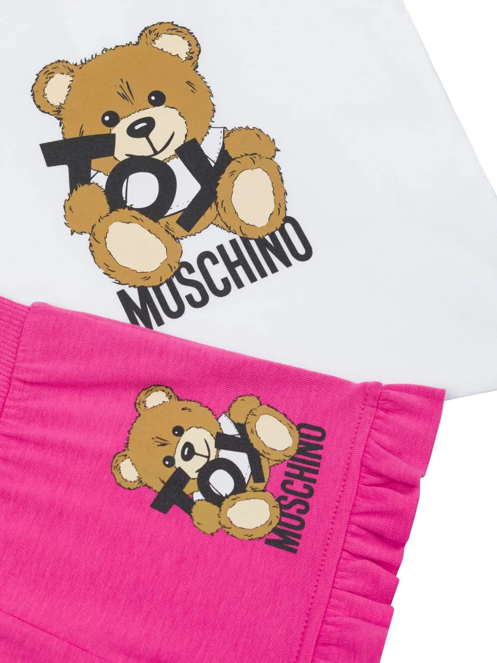 Moschino Kids Shorts met teddybeerprint Roze
