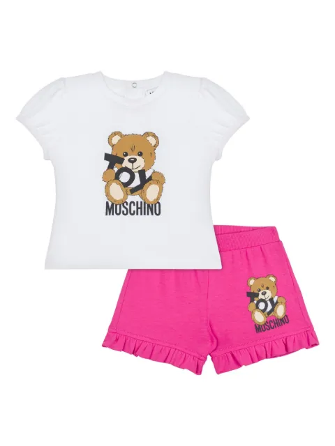 Moschino Kids Teddy Bear-print short set