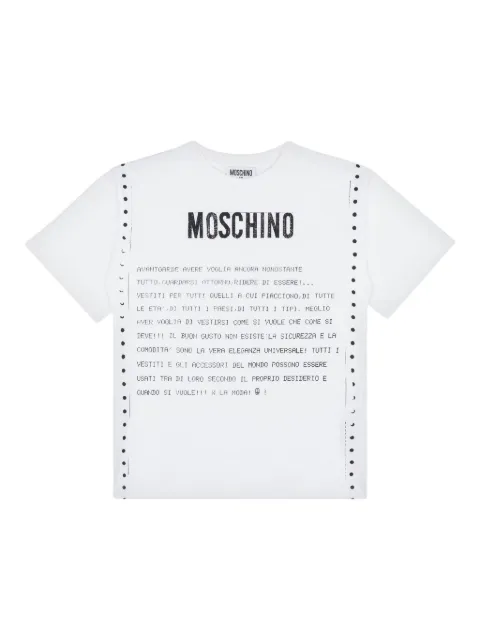 Moschino Kids text-print T-shirt