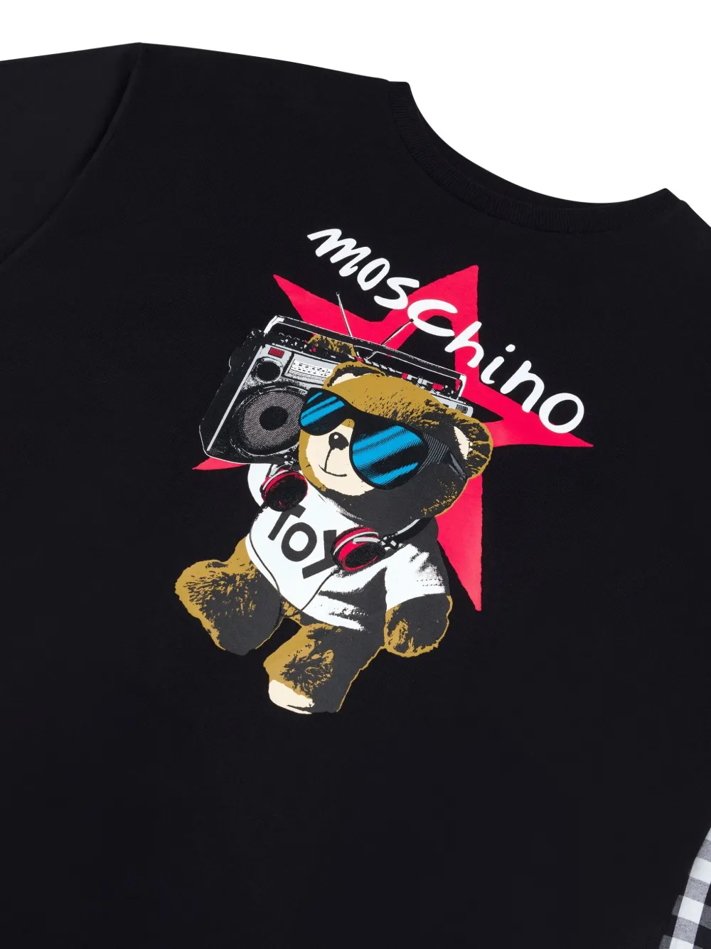 Moschino Kids T-shirtjurk met logo Zwart