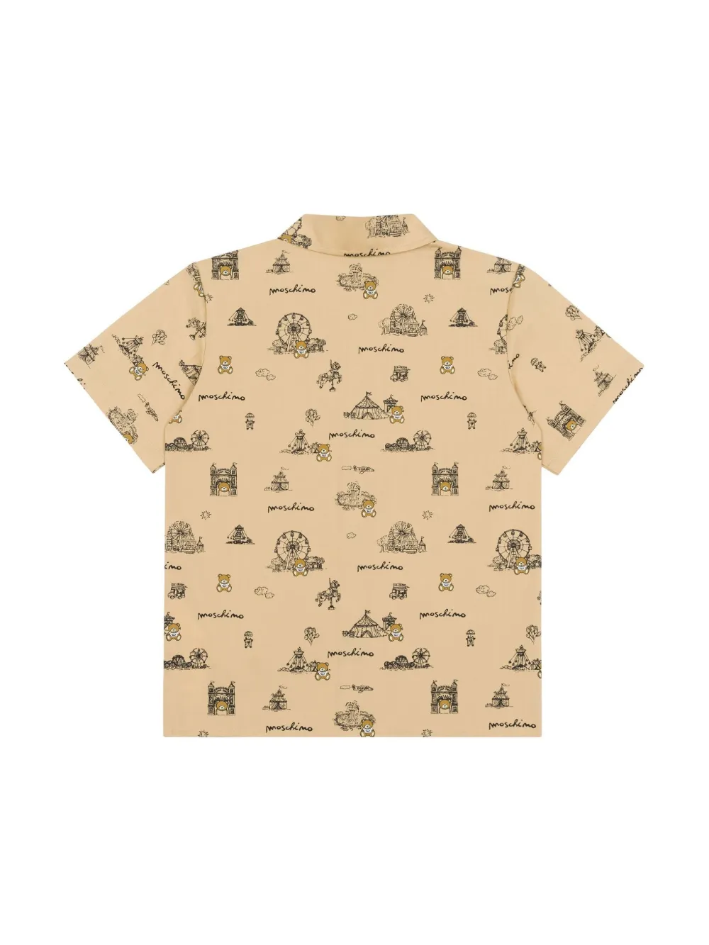 Moschino Kids Shirt met print - Beige