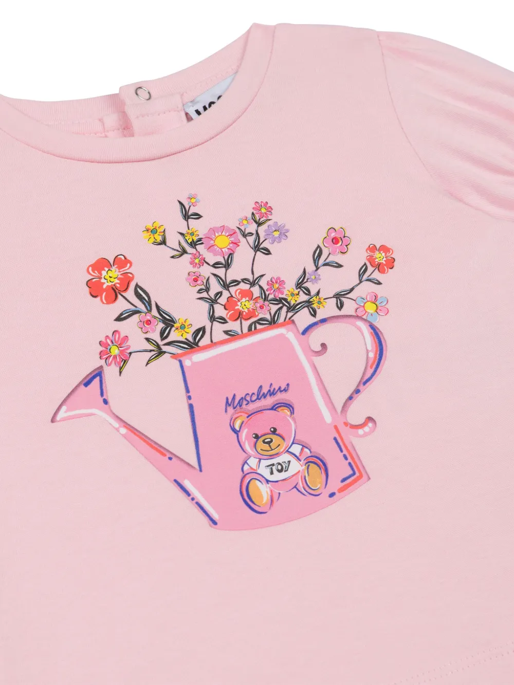 Moschino Kids T-shirt met print Roze