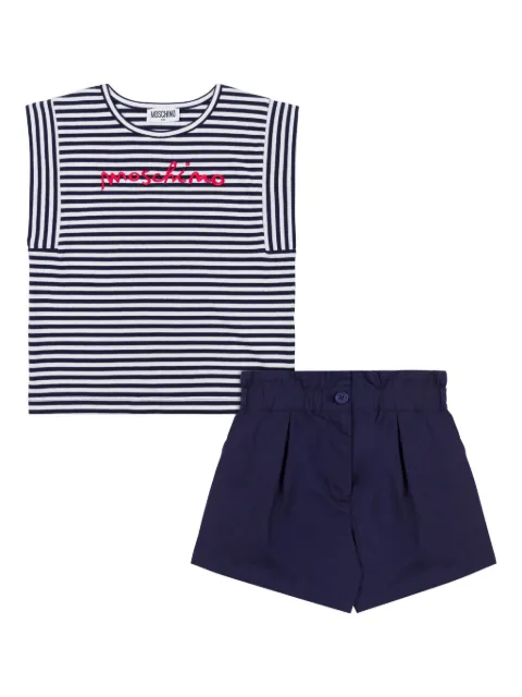 Moschino Kids set de shorts con parche del logo