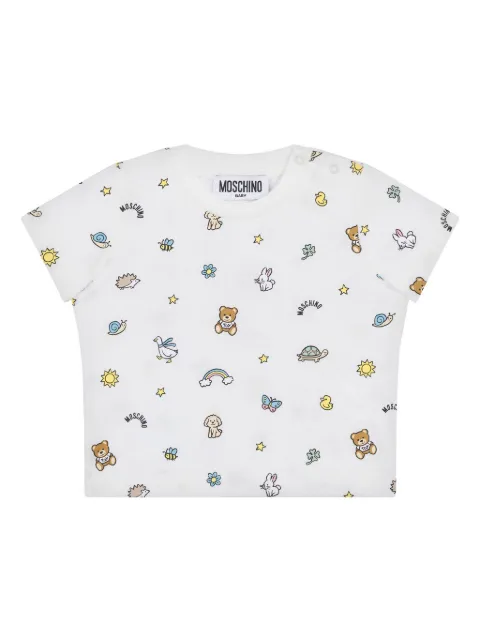 Moschino Kids T-Shirt mit Teddy