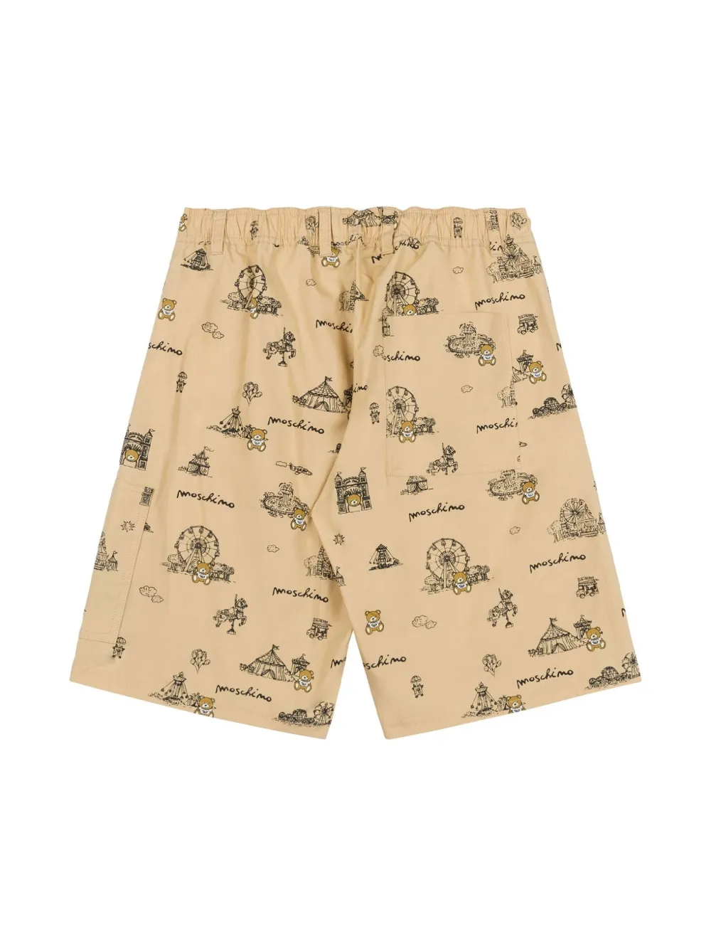 Moschino Kids Shorts met print - Beige