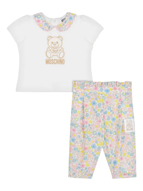 Moschino Kids floral-print trouser set