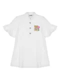 Moschino Kids Teddy Bear polo dress - White