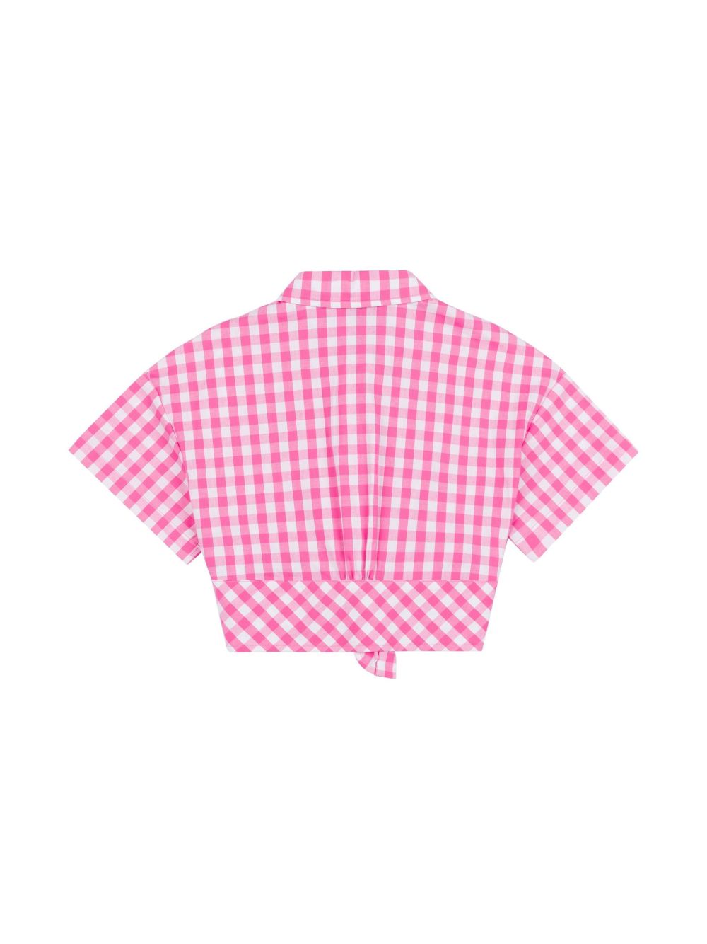 Moschino Kids Shirt met gingham ruit - Roze