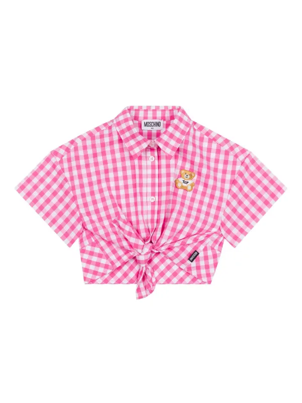 美品 MOSCHINO チェーン柄 半袖チュニック ピンク M Tシャツ