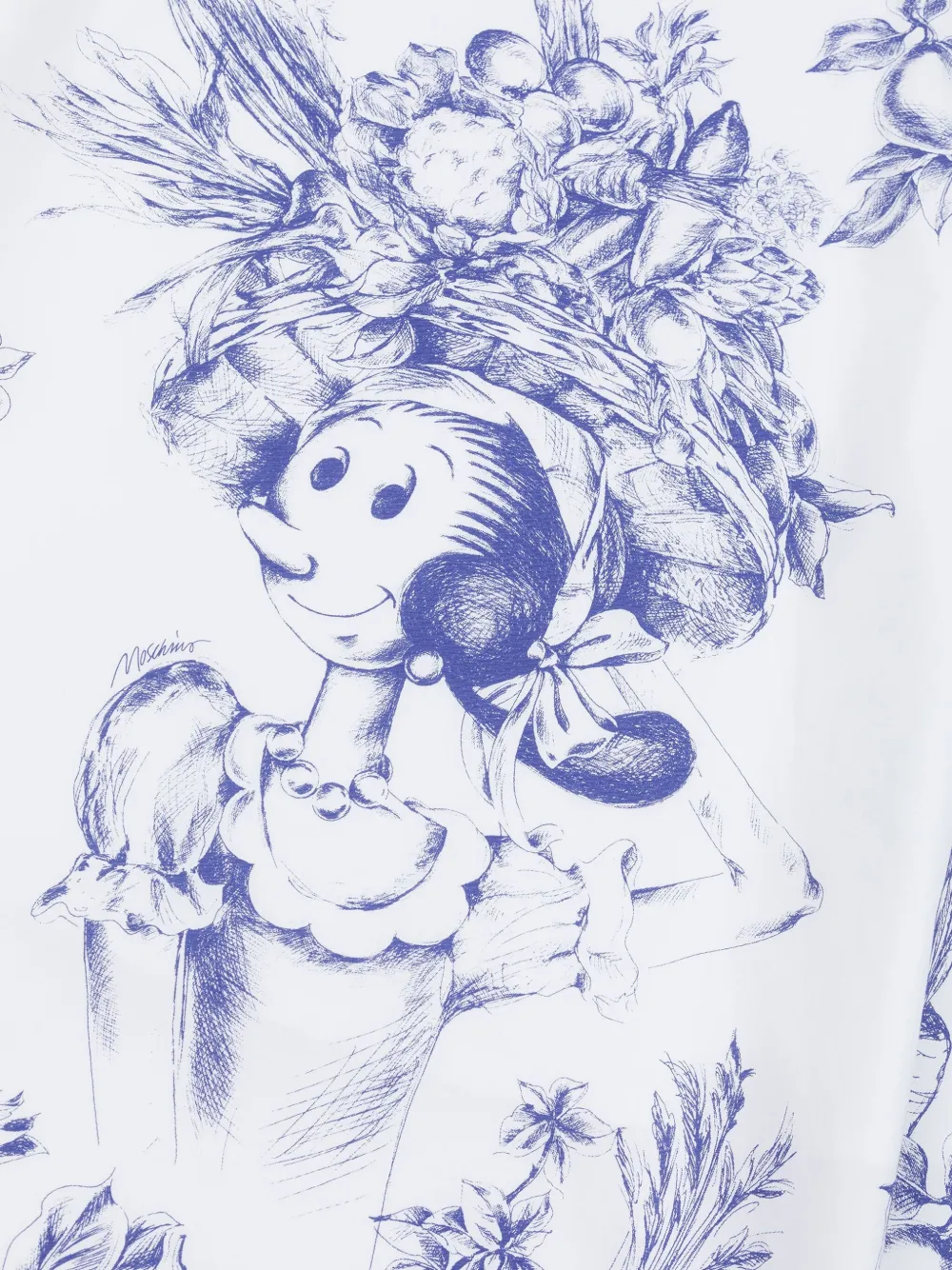 Moschino Kids Jurk met print Wit