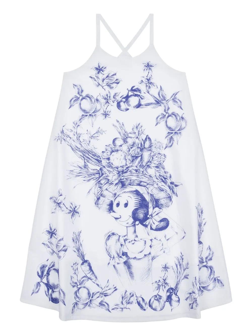 Moschino Kids Jurk met print Wit