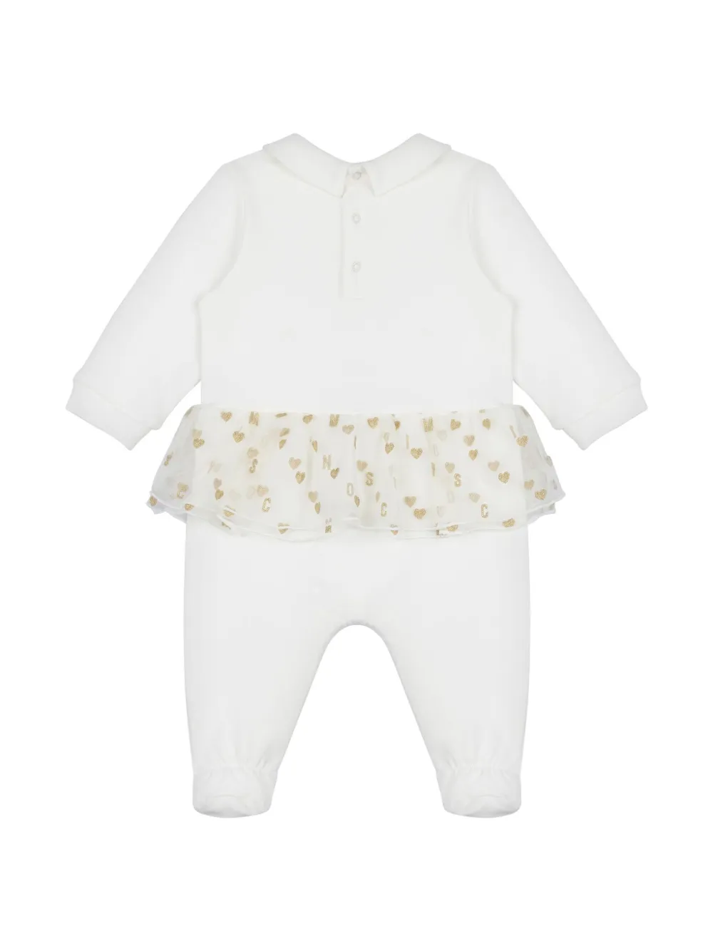 Moschino Kids Babypakje met geborduurd logo - Wit