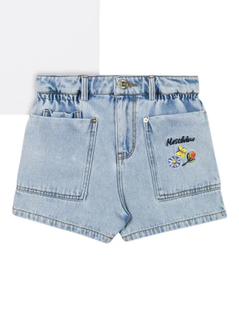 Moschino Kids floral-embroidered T-shirt and shorts