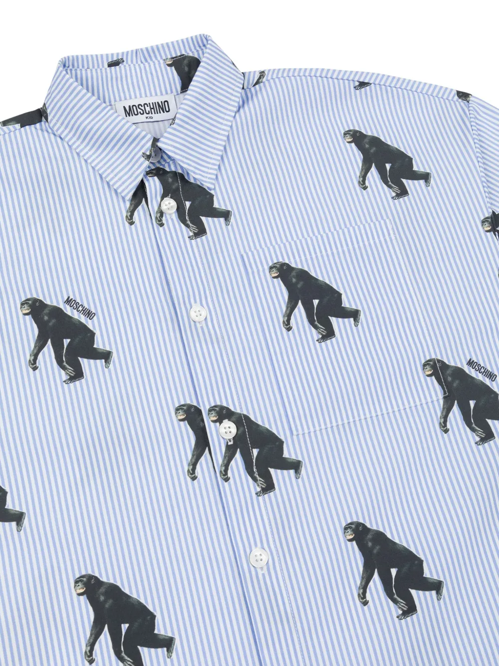 Moschino Kids Hemd mit Affen-Print | Tops | Image 3