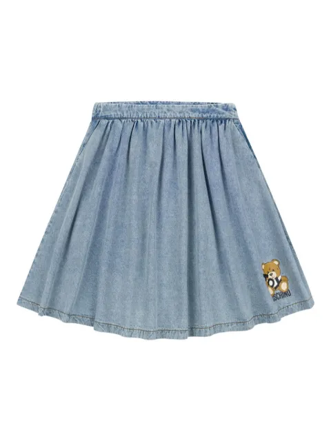 Moschino Kids Jeansrock mit Falten