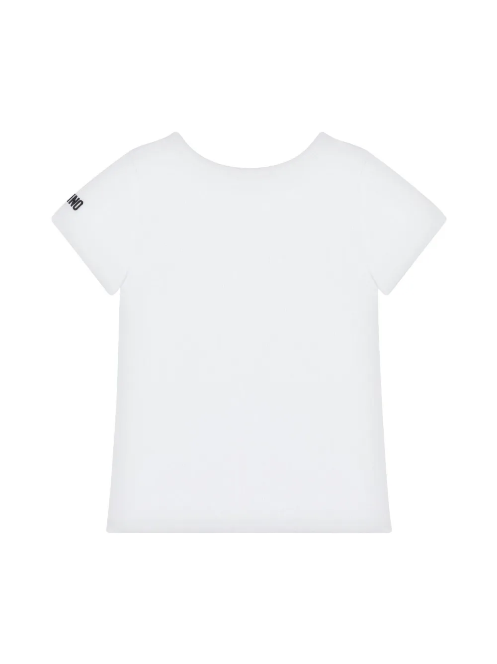 Moschino Kids T-shirt met logoprint - Wit