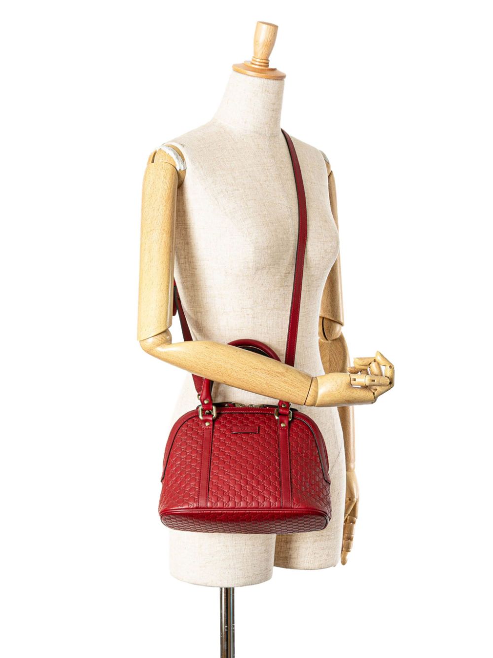 Gucci Pre-Owned 2000-2015 Mini Microguccissima Dome satchel - Rood