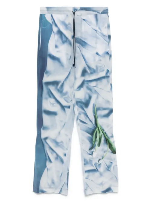 Pantalon de pyjama à fleurs - Victoria Beckham - Modalova