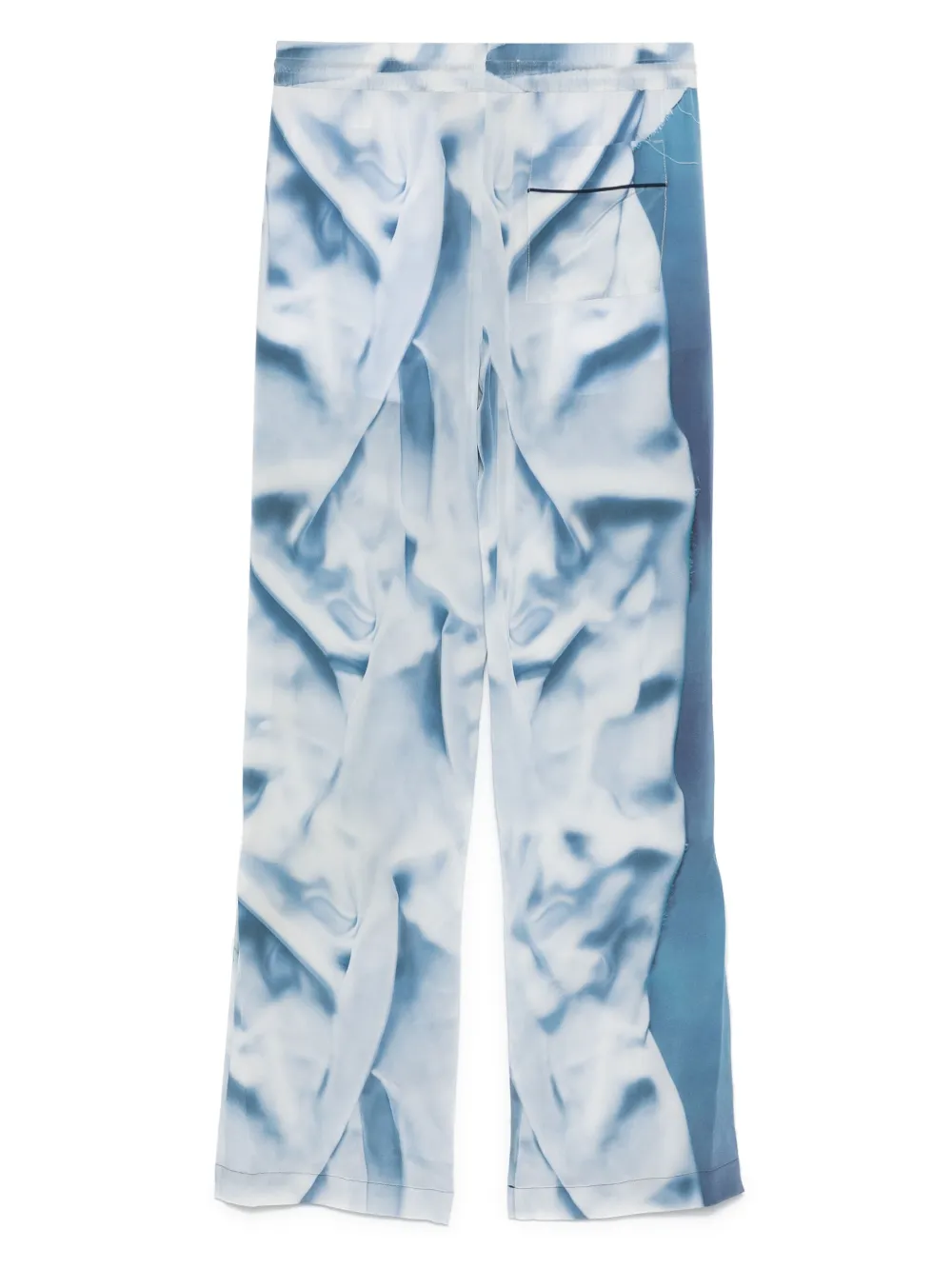 Victoria Beckham Satijnen pyjamabroek - Blauw