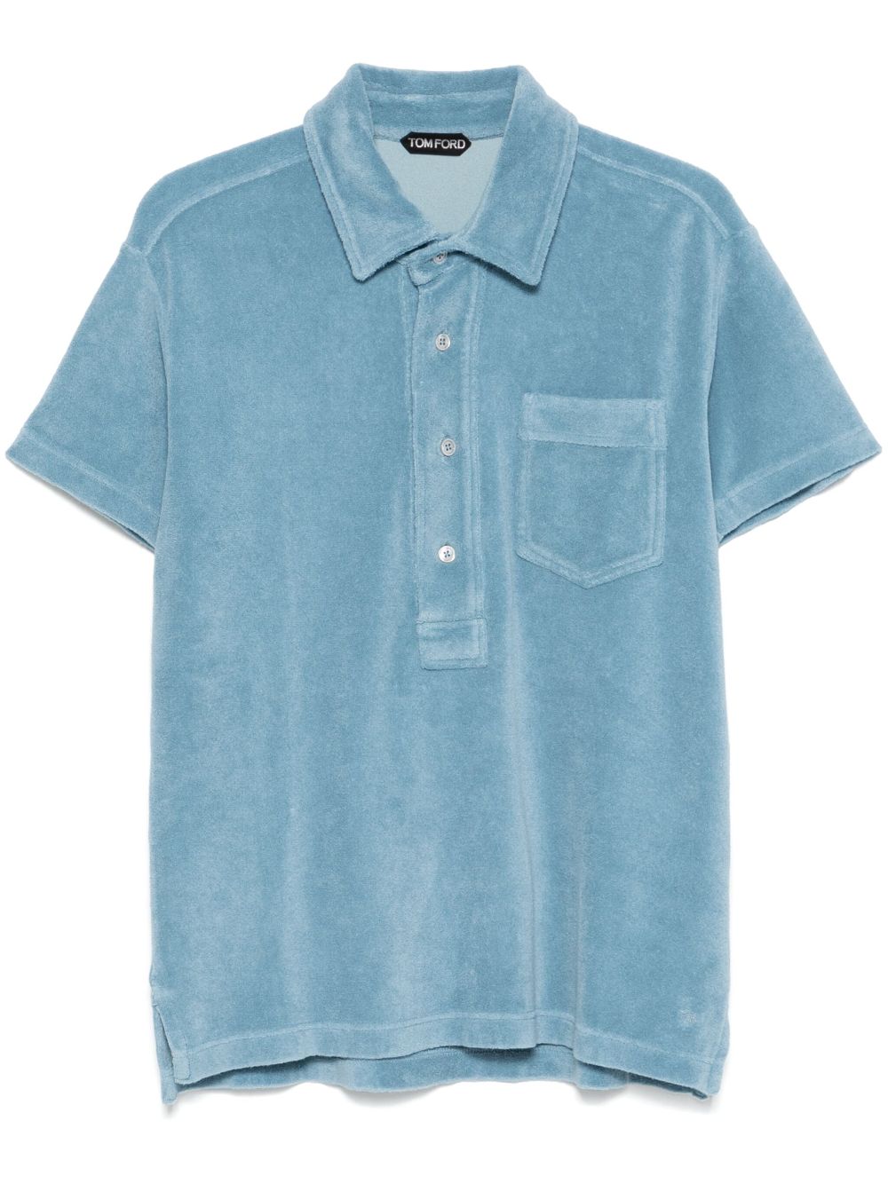 towelling polo shirt