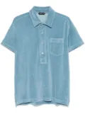 TOM FORD towelling polo shirt - Blue
