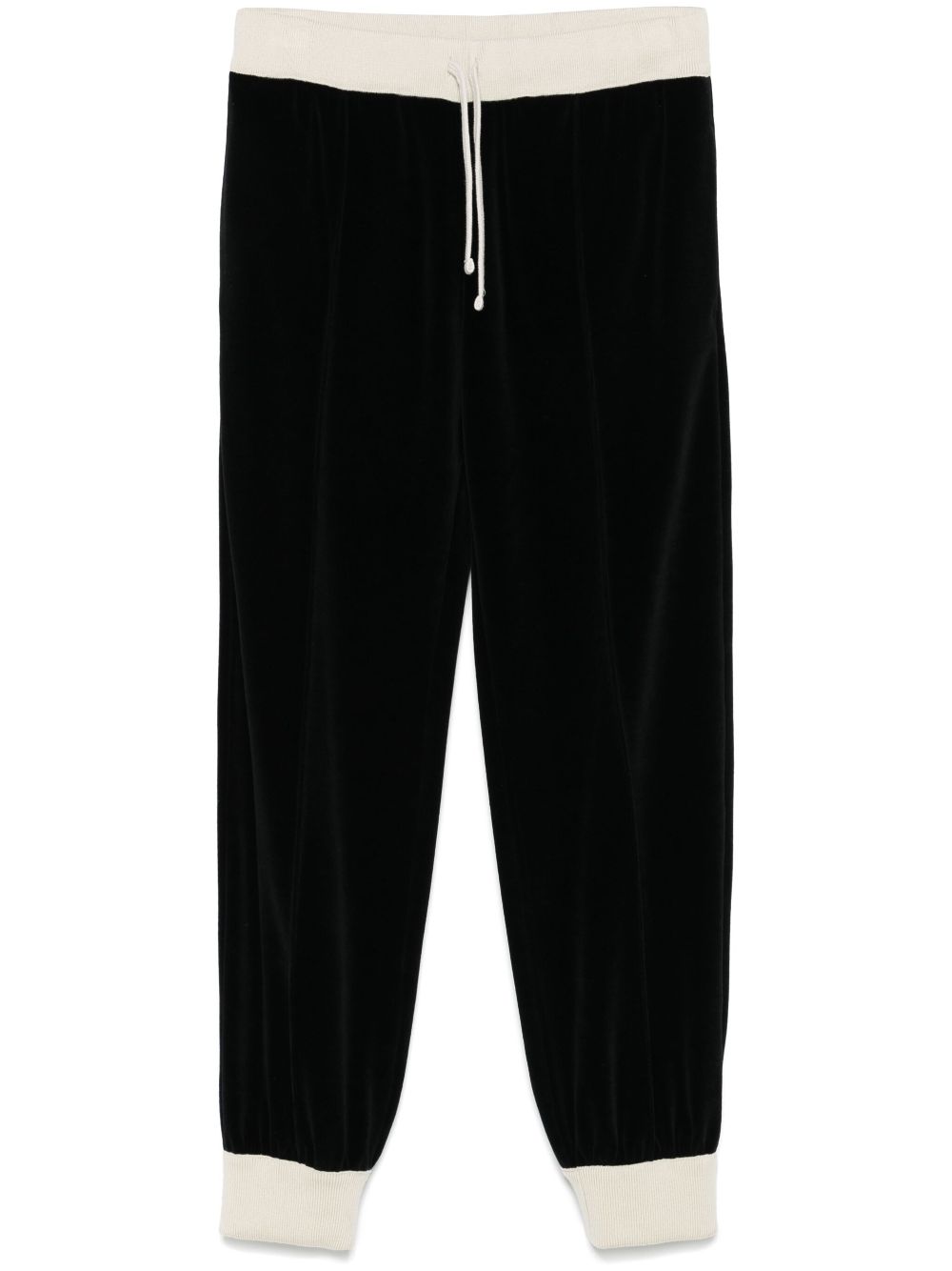 velvet track pants