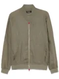 Kiton linen bomber jacket - Green