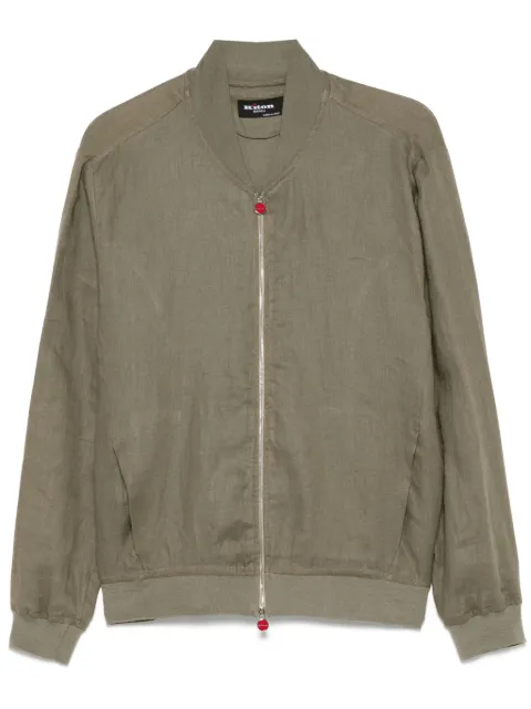 Kiton linen bomber jacket
