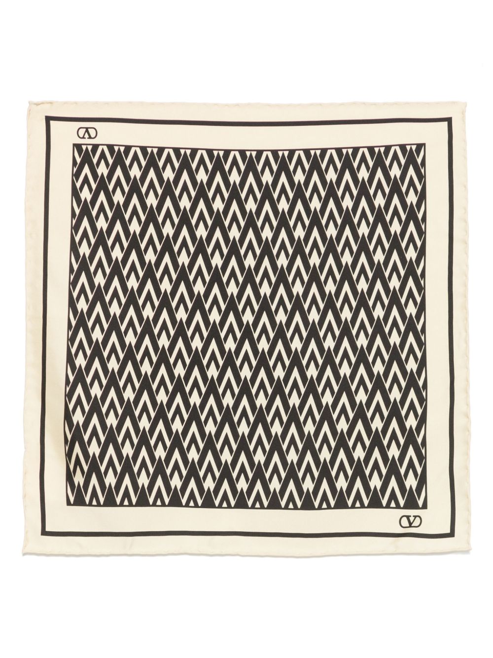 Valentino Garavani geometric-pattern handkerchief - Neutrals