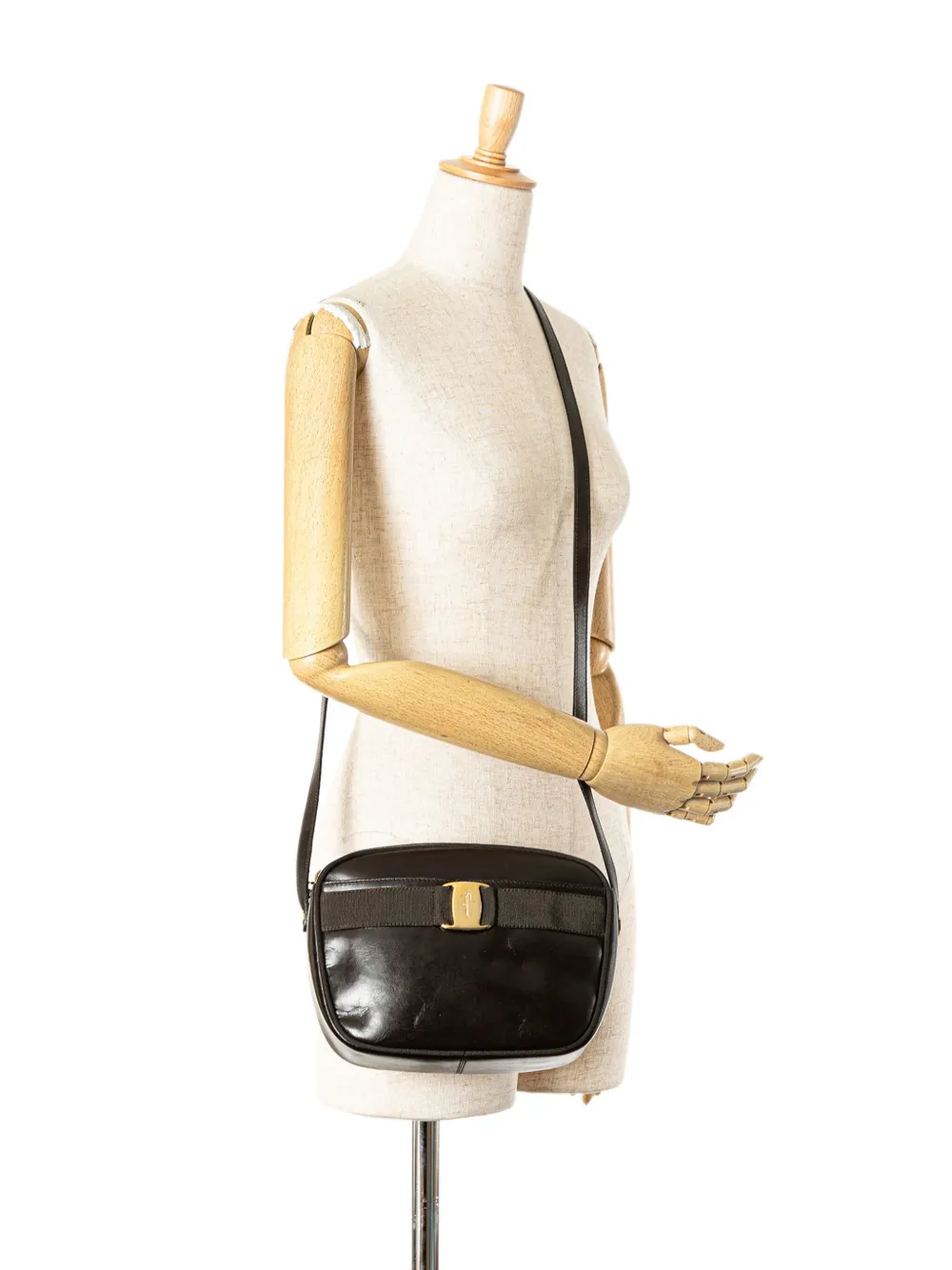 Ferragamo Pre-Owned 2000-2023 Vara Leather crossbody bag - Bruin