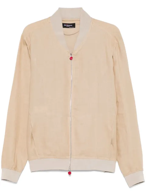Kiton linen bomber jacket