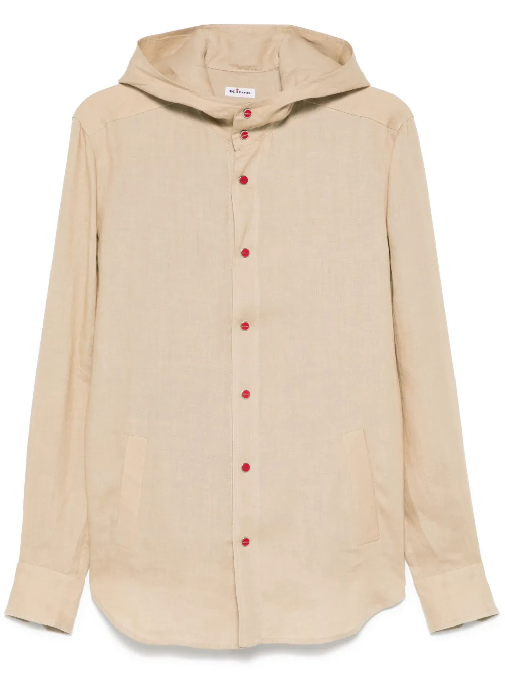 Kiton Overhemd met capuchon Beige