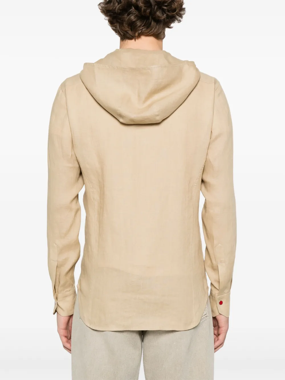 Kiton Overhemd met capuchon Beige