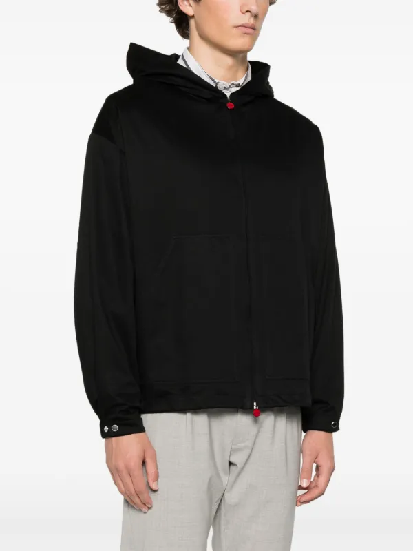Kiton zip-up Hoodie | Black | FARFETCH JO